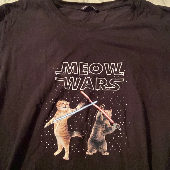 Meow Wars T.  Size XL but fits like a M/L - Picture 1 of 3